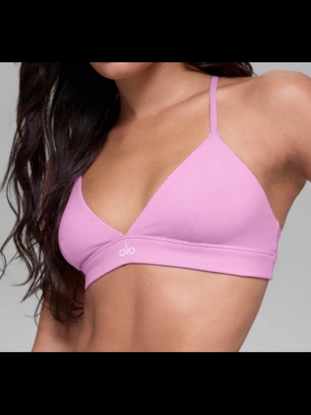 EUC ALO YOGA SPLENDOR BRA IN CANDY PINK